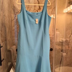 Ann Taylor Sky Blue Sleeveless Mini Dress